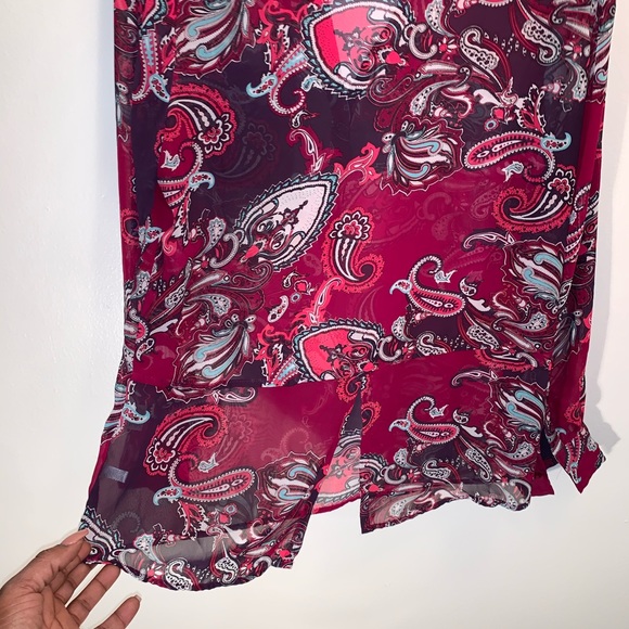 New York & Company- Sheer Paisley Top - Picture 5 of 5